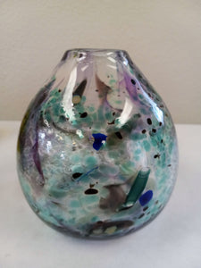 Handcrafted  Multi Colored Glass Vase