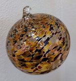 Handcrafted  Amber Glass Ornament