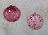 Handcrafted  Dark Pink Glass Ornament