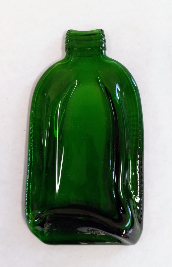 Handcrafted Slumped Bottle Glass Spoon Rest